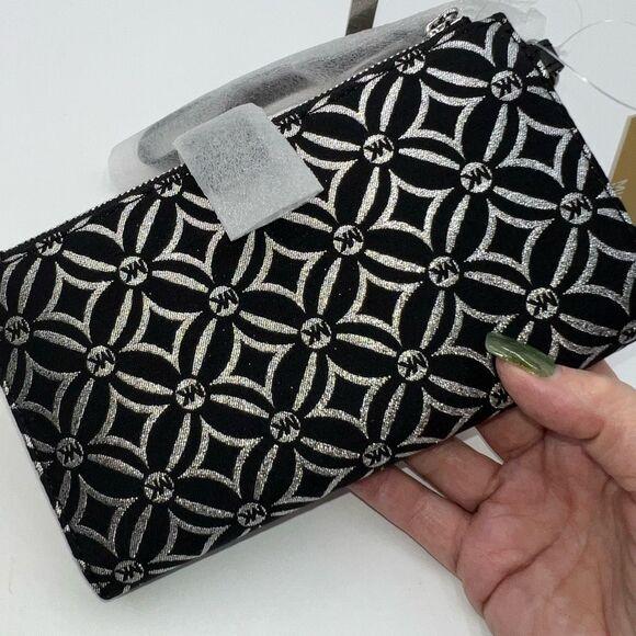 Michael Kors Jet Set Travel Large Double-Zip Wristlet Wallet Phone Holder Black - Picture 8 of 11